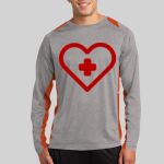Long Sleeve Heather Colorblock Contender ™ Tee Thumbnail