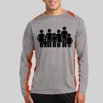 Long Sleeve Heather Colorblock Contender ™ Tee Thumbnail