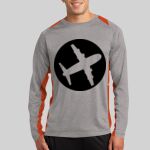 Long Sleeve Heather Colorblock Contender ™ Tee Thumbnail