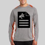 Long Sleeve Heather Colorblock Contender ™ Tee Thumbnail