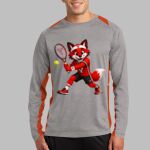 Long Sleeve Heather Colorblock Contender ™ Tee Thumbnail