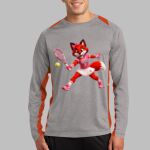 Long Sleeve Heather Colorblock Contender ™ Tee Thumbnail