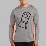 Long Sleeve Heather Colorblock Contender ™ Tee Thumbnail