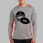 Long Sleeve Heather Colorblock Contender ™ Tee Thumbnail
