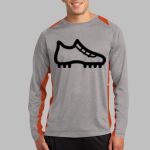 Long Sleeve Heather Colorblock Contender ™ Tee Thumbnail