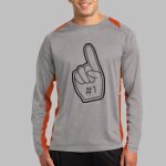 Long Sleeve Heather Colorblock Contender ™ Tee Thumbnail