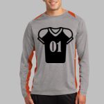 Long Sleeve Heather Colorblock Contender ™ Tee Thumbnail