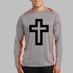 Long Sleeve Heather Colorblock Contender ™ Tee Thumbnail