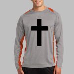 Long Sleeve Heather Colorblock Contender ™ Tee Thumbnail