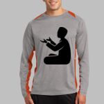 Long Sleeve Heather Colorblock Contender ™ Tee Thumbnail