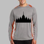 Long Sleeve Heather Colorblock Contender ™ Tee Thumbnail