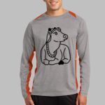 Long Sleeve Heather Colorblock Contender ™ Tee Thumbnail