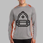 Long Sleeve Heather Colorblock Contender ™ Tee Thumbnail