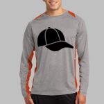 Long Sleeve Heather Colorblock Contender ™ Tee Thumbnail