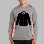 Long Sleeve Heather Colorblock Contender ™ Tee Thumbnail
