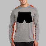 Long Sleeve Heather Colorblock Contender ™ Tee Thumbnail
