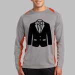 Long Sleeve Heather Colorblock Contender ™ Tee Thumbnail