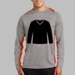 Long Sleeve Heather Colorblock Contender ™ Tee Thumbnail