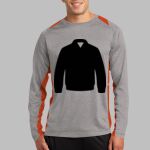 Long Sleeve Heather Colorblock Contender ™ Tee Thumbnail