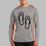 Long Sleeve Heather Colorblock Contender ™ Tee Thumbnail