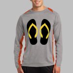 Long Sleeve Heather Colorblock Contender ™ Tee Thumbnail
