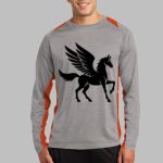 Long Sleeve Heather Colorblock Contender ™ Tee Thumbnail