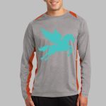 Long Sleeve Heather Colorblock Contender ™ Tee Thumbnail