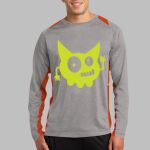 Long Sleeve Heather Colorblock Contender ™ Tee Thumbnail