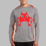 Long Sleeve Heather Colorblock Contender ™ Tee Thumbnail