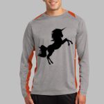 Long Sleeve Heather Colorblock Contender ™ Tee Thumbnail