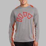 Long Sleeve Heather Colorblock Contender ™ Tee Thumbnail