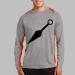 Long Sleeve Heather Colorblock Contender ™ Tee Thumbnail