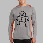 Long Sleeve Heather Colorblock Contender ™ Tee Thumbnail