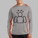 Long Sleeve Heather Colorblock Contender ™ Tee Thumbnail