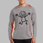 Long Sleeve Heather Colorblock Contender ™ Tee Thumbnail