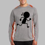 Long Sleeve Heather Colorblock Contender ™ Tee Thumbnail
