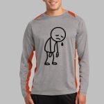 Long Sleeve Heather Colorblock Contender ™ Tee Thumbnail