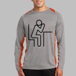 Long Sleeve Heather Colorblock Contender ™ Tee Thumbnail