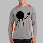Long Sleeve Heather Colorblock Contender ™ Tee Thumbnail