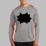 Long Sleeve Heather Colorblock Contender ™ Tee Thumbnail