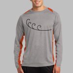 Long Sleeve Heather Colorblock Contender ™ Tee Thumbnail