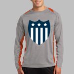 Long Sleeve Heather Colorblock Contender ™ Tee Thumbnail