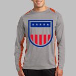 Long Sleeve Heather Colorblock Contender ™ Tee Thumbnail