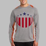 Long Sleeve Heather Colorblock Contender ™ Tee Thumbnail