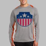 Long Sleeve Heather Colorblock Contender ™ Tee Thumbnail