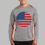 Long Sleeve Heather Colorblock Contender ™ Tee Thumbnail