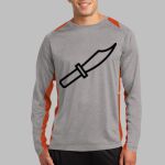 Long Sleeve Heather Colorblock Contender ™ Tee Thumbnail