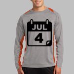 Long Sleeve Heather Colorblock Contender ™ Tee Thumbnail