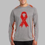 Long Sleeve Heather Colorblock Contender ™ Tee Thumbnail