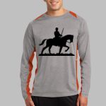Long Sleeve Heather Colorblock Contender ™ Tee Thumbnail